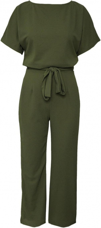 Salopetă elegantă de damă Coloody, dintr-o singură piesă, kaki, M [3]