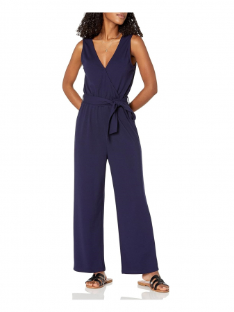 Fashion - Salopeta Wrap fără mâneci The Drop, bleumarin, M