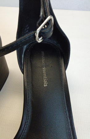 Sandale cu toc pentru femei Amazon Essentials, negru, 38.5 [2]