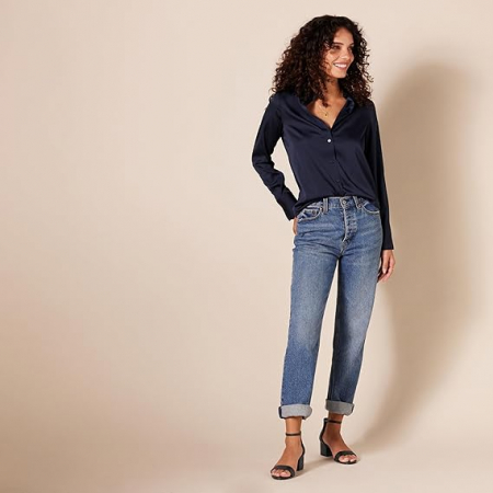 Sandale cu toc pentru femei Amazon Essentials, negru, 38.5 [7]