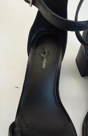 Sandale cu toc pentru femei Amazon Essentials, negru, 38.5 [3]