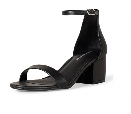 Incaltaminte femei - Sandale cu toc pentru femei Amazon Essentials, negru, 38.5