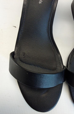 Sandale cu toc pentru femei Amazon Essentials, negru, 38.5 [4]