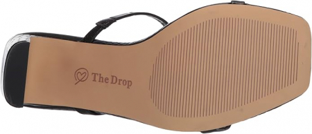 Sandale cu toc pentru femei The Drop Avery, 2 curele, negru, 41 [6]