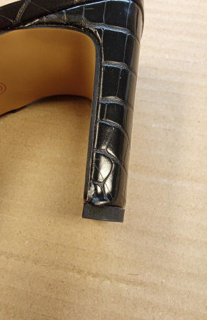 Sandale cu toc pentru femei The Drop Avery, 2 curele, negru, 41 [2]