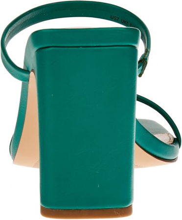 Sandale cu toc pentru femei The Drop Avery, 2 curele, verde, 39.5 [2]