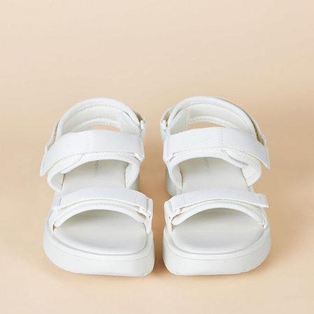 Sandale pentru femei Amazon Essentials, talpa cu spuma cu memorie, alb, EU 36 [4]