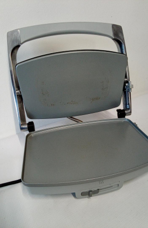 Sandwich maker Breville Panini VST071X-01, 1000W, DuraCeramic, Argintiu [1]