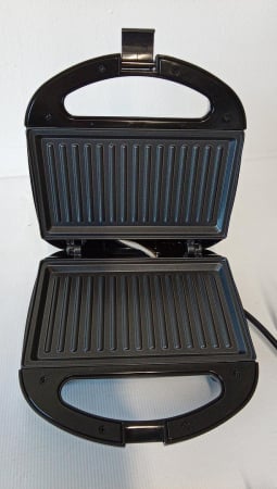 Sandwich-maker Snailar cu plăci de grătar antiaderente, 750 W, negru [3]
