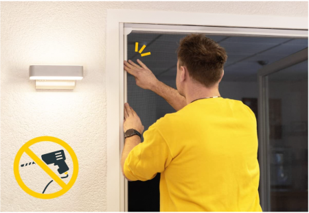 Schellenberg Plasa insecte / tantari, Alb, 50747, 120 x 120 cm (poate fi scurtat) [3]