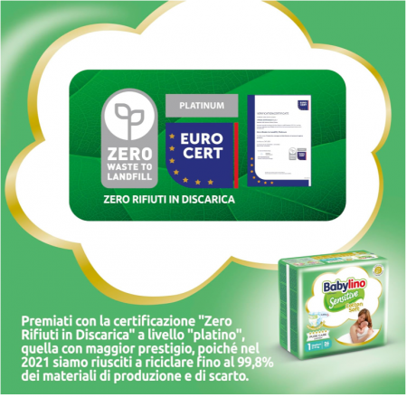 Scutece bebelusi Babylino Sensitive Mărimea 1, Nou-născuți (2-5 kg), 156 buc [9]