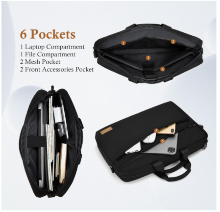 Servieta/Geanta de umar Bagasin pentru laptop de 16 inchi (40 cm) [3]