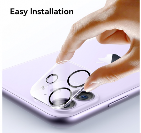 Set 1 Folie sticlă de protectie pentru ecran + 3 folii pentru camera Niphabe pentru iPhone 11 [5]