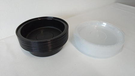 Set 10 recipiente rotunde pentru alimente reutilizabile fără BPA cu capace etanșe [2]