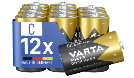 TV, Audio & Foto - Set 12 Baterii VARTA Baby Power on Demand C, alcaline