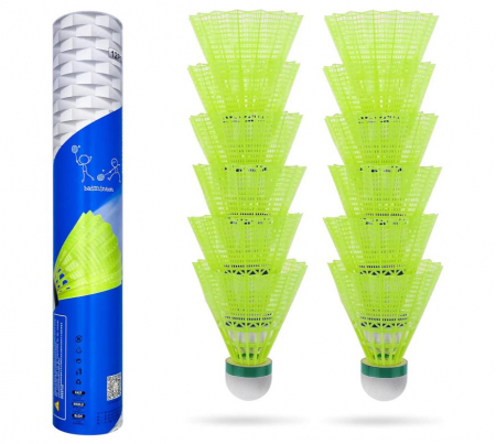 Set 12 Fluturasi de badminton Baozun, verde [0]