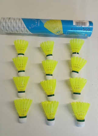 Set 12 Fluturasi de badminton Baozun, verde [1]