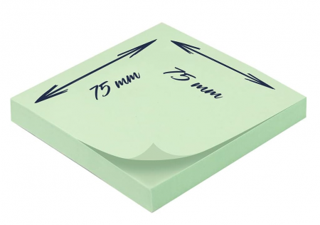 Set 1200 Notes autoadezive WAYTEX, 12 blocuri de 100 coli, 75 x 75 mm [2]