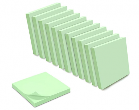 Hartie si produse din hartie - Set 1200 Notes autoadezive WAYTEX, 12 blocuri de 100 coli, 75 x 75 mm