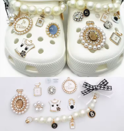 Set 14 accesorii pentru papuci tip Crocs, DIY [4]