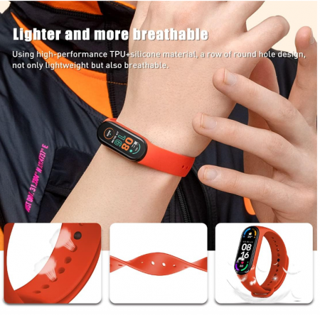 Set 15 Bratari din silicon Leelbox, pentru Xiaomi Mi Band 6 & Amazfit Band 5 și Xiaomi Mi Band 5 [4]