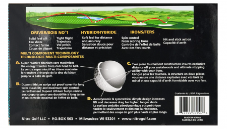 Set 15 mingi de golf Nitro Ultimate Distance [1]
