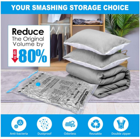 Set 15 saci de depozitare in vid BoxLegend, reutilizabili, transparent [1]