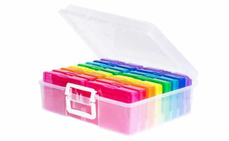 TOATE PRODUSELE - Set 16 cutii pentru depozitare din plastic Novelinks, 17 x 13 cm