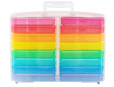 Set 16 cutii pentru depozitare din plastic Novelinks, 17 x 13 cm [8]