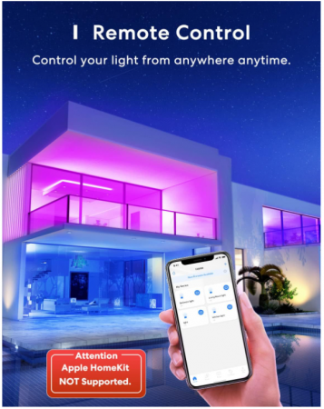 Set 2 becuri LED inteligente Meross, RGBWW, E27, echivalent 60W [2]