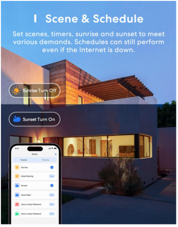 Set 2 becuri LED inteligente Meross, RGBWW, E27, echivalent 60W [4]