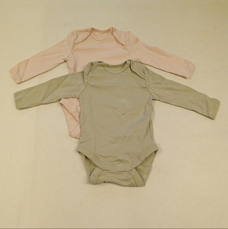 Set 2 body-uri pentru bebelusi C&A, roz/verde, marimea 62, 2-3 luni [2]