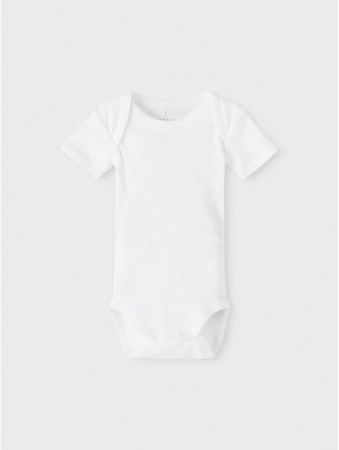 Set 2 body-uri pentru bebelusi NAME IT NBNBODY, alb/bej, varsta 4-6 luni, marime 68 [2]