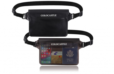 Genti si accesorii barbati - Set 2 borsete impermeabile COLOCASTLE, curea reglabila, 22 x 16 cm