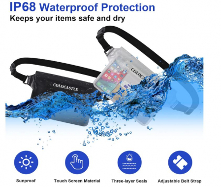 Set 2 borsete impermeabile COLOCASTLE, curea reglabila, 22 x 16 cm [1]