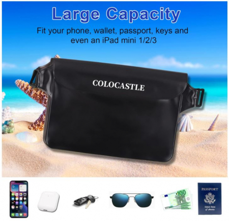 Set 2 borsete impermeabile COLOCASTLE, curea reglabila, 22 x 16 cm [2]