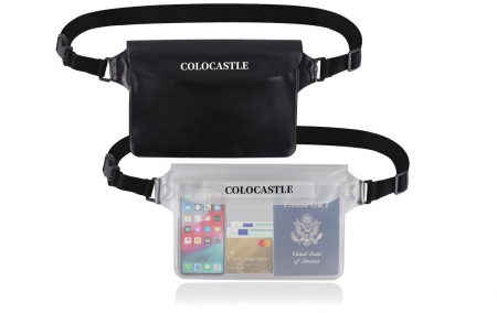 Genti si accesorii barbati - Set 2 borsete impermeabile COLOCASTLE, curea reglabila, 22 x 16 cm