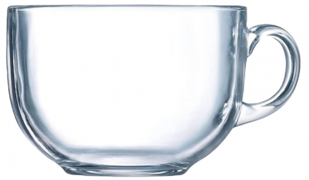 Set 2 Căni din sticlă Caribou Living, 500 ml pentru băuturi calde, ceai, cafea, ciocolată caldă [2]