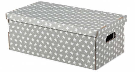 Set 2 cutii de depozitare din carton, 59 x 29 x 20 cm, RAN7054, gri [2]