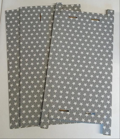 Set 2 cutii de depozitare din carton, 59 x 29 x 20 cm, RAN7054, gri [1]