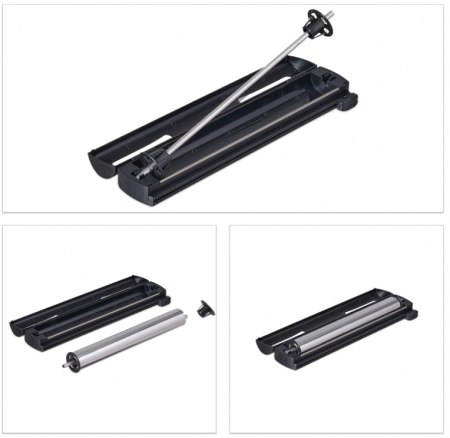 Set 2 dispensere de folie de aluminiu si alimentara Relaxdays, negru, 5 x 37 x 8 cm [8]