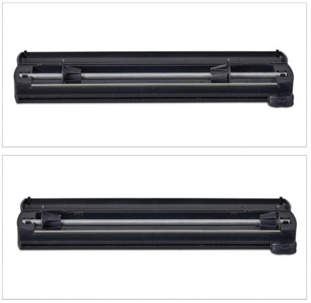 Set 2 dispensere de folie de aluminiu si alimentara Relaxdays, negru, 5 x 37 x 8 cm [9]