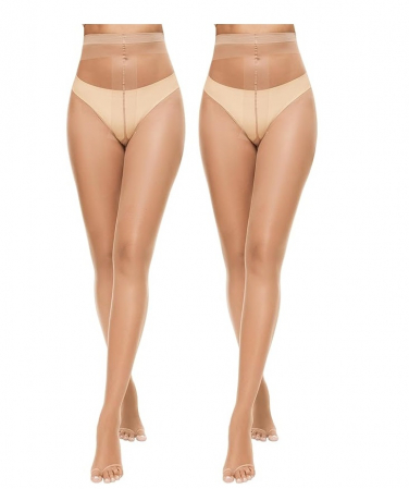 Fashion - Set 2 dresuri dama cu degete decupate Yilanmy 10D, transparent, marime S