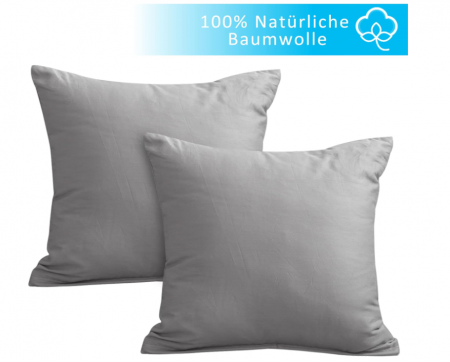 Set 2 fete de perna ATsense , 40 x 40 cm, 100% bumbac, gri cu fermoar [1]