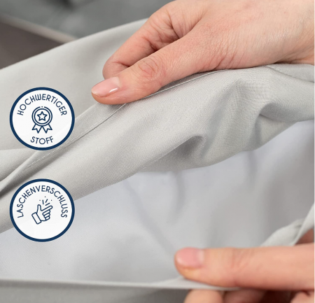 Set 2 Fete de Perna - Dreamzie - Gri Antracit - Microfibra [2]