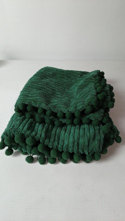 Set 2 Fete de pernă EMEMA, 50 x 50 cm, verde închis [1]