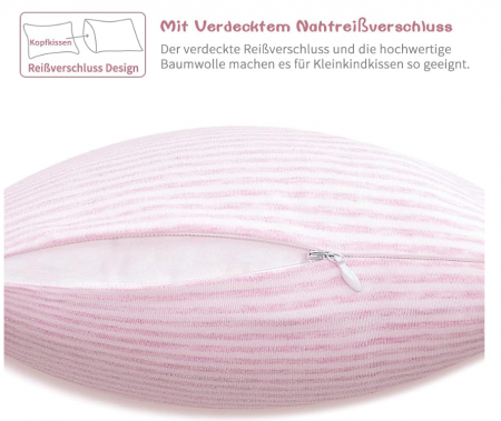 Set 2 Fete de pernă Fittia 40 x 60 cm, din bumbac organic, pentru bebeluși [2]