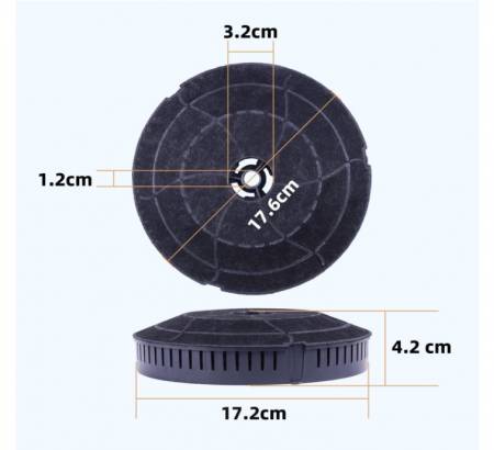 Set 2 filtre carbune activ pentru hota GOLDEN ICEPURE [2]