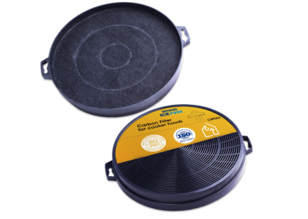 Aragaze si cuptoare cu microunde - Set 2 filtre de carbon activ de 210 mm pentru hota Dehflex AK01, GOLDEN ICEPURE