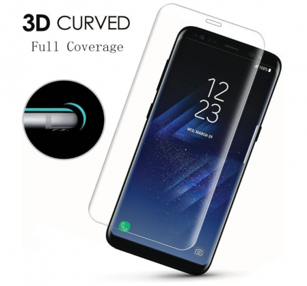 Set 2 folii de protecție ecran din sticlă securizată NOVAGO pentru Samsung Galaxy S8 Plus (S8+) [4]